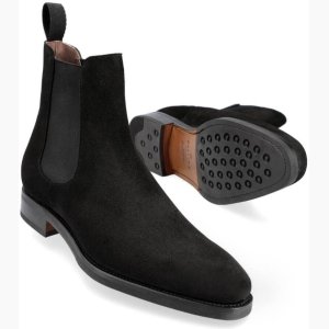 Chelsea Boot (Suede) - Black, 43